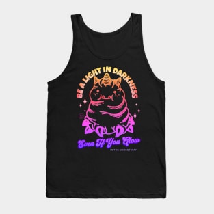 Be A Light In Darkness Cute Monster Tank Top